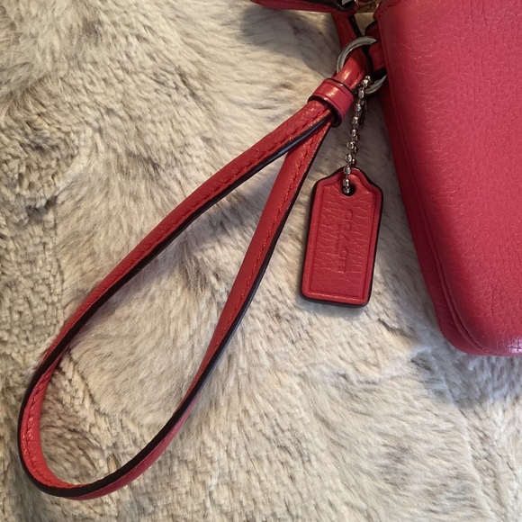 Coach Coral Leather Wristlet - Picture 3 of 9
